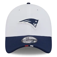 Casquette New Era 39THIRTY Flex blanche/bleu marine pour homme
