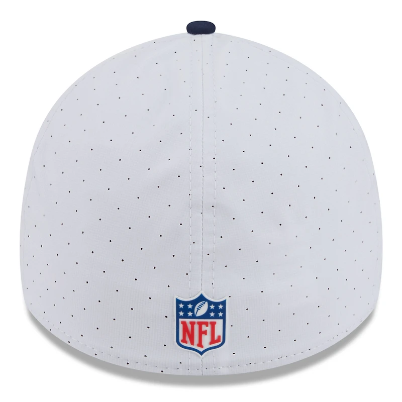 Casquette New Era 39THIRTY Flex blanche/bleu marine pour homme