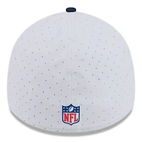 Casquette New Era 39THIRTY Flex blanche/bleu marine pour homme