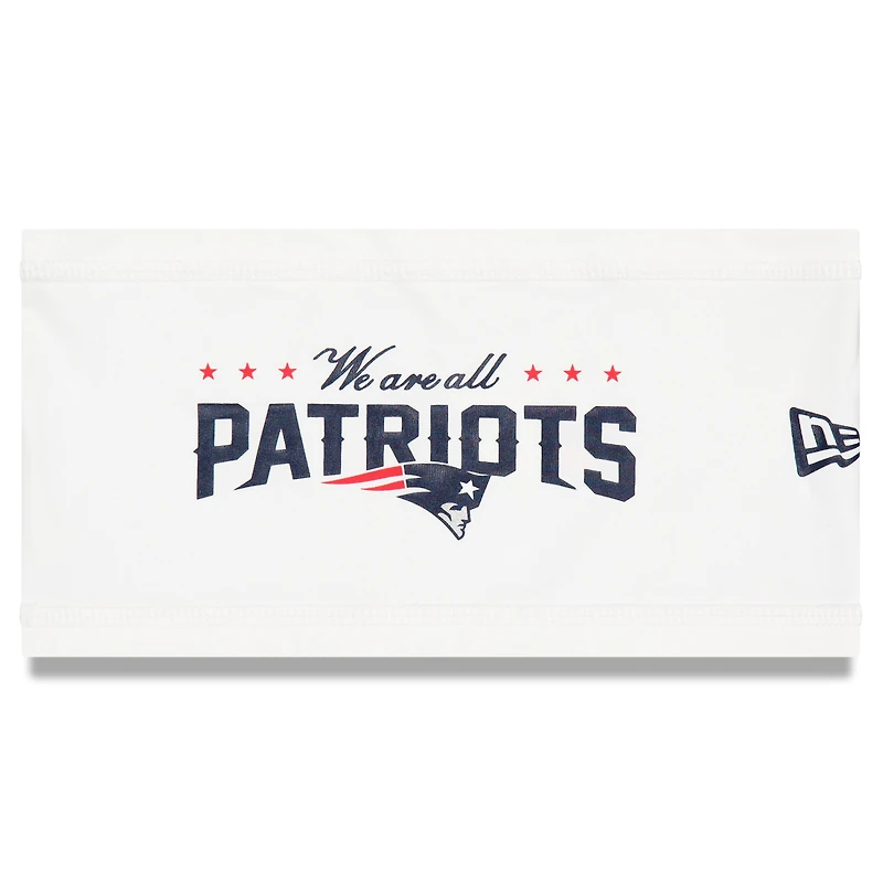 Bandeau blanc New Era pour homme, collection Rivalries 2025, New England Patriots