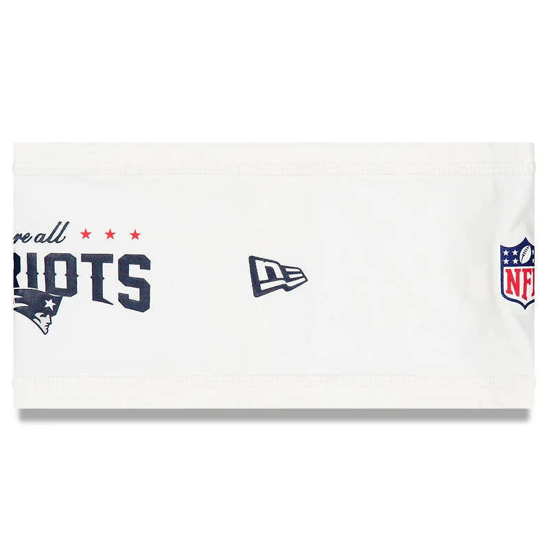 Bandeau blanc New Era pour homme, collection Rivalries 2025, New England Patriots