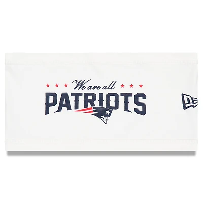 Bandeau blanc New Era pour homme, collection Rivalries 2025, New England Patriots
