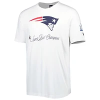 T-shirt New Era blanc England Patriots Historic Champs pour homme