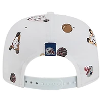 Men's New Era  White New England Patriots Team Cheer 19TWENTY Snapback Hat