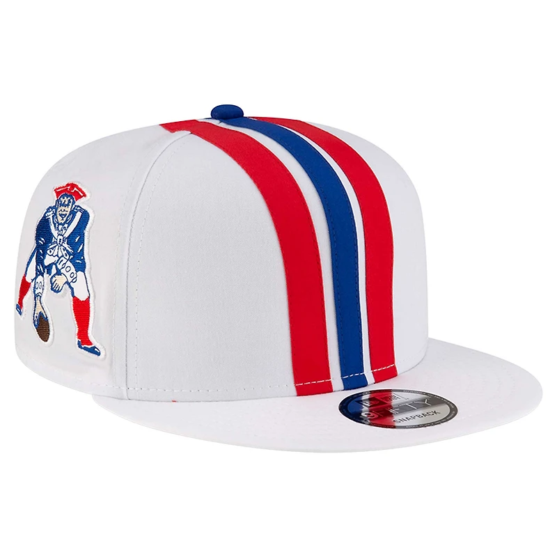 Casquette Snapback 9FIFTY blanche New Era New England Patriots pour homme