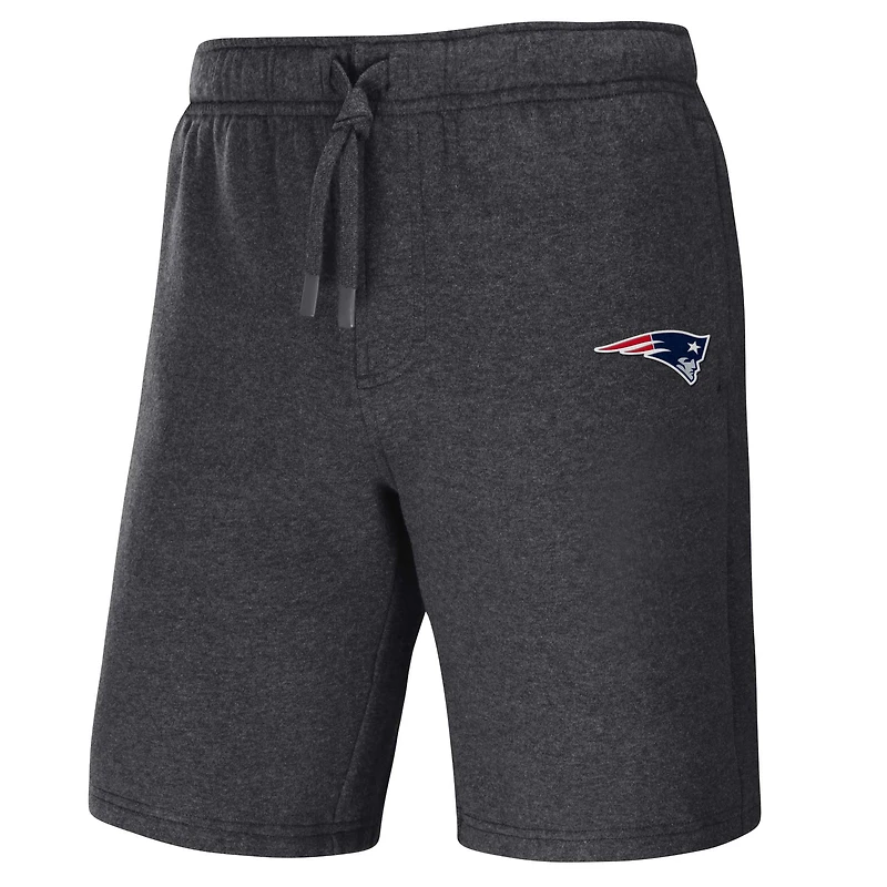 Collection NFL x Darius Rucker pour hommes par Fanatics Heather Charcoal Short avec logo des New England Patriots