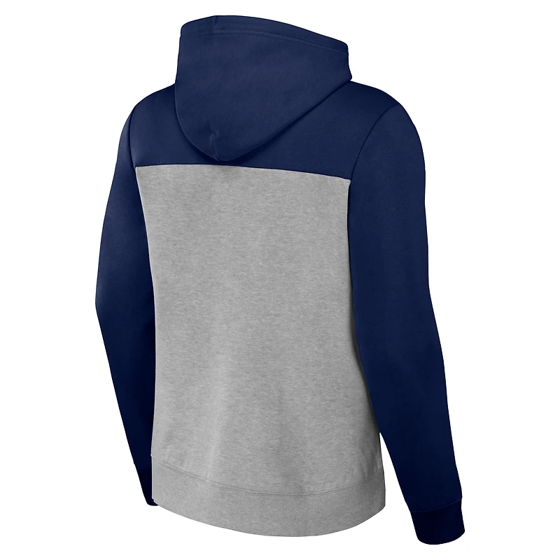 Collection NFL x Darius Rucker pour hommes par Fanatics Heather Grey New England Patriots Sweat à capuche color block