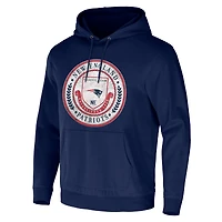 Sweat à capuche délavé pour homme de la collection NFL x Darius Rucker par Fanatics, bleu marine, New England Patriots