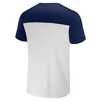 Men's NFL x Darius Rucker Collection by Fanatics White/Navy New England Patriots Colorblocked T-Shirt