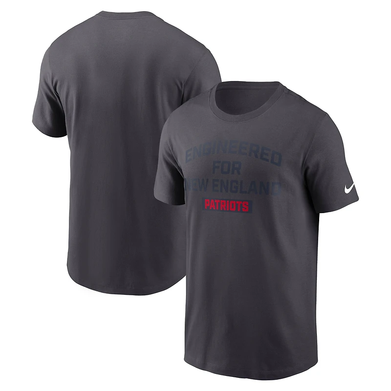 Men's Nike Anthracite New England Patriots Team City Essential T-Shirt