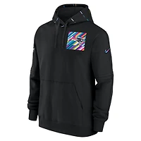 Chandail à capuchon pour homme NFL Crucial Catch Club des Patriots de la Nouvelle-Angleterre 2023 Nike - Noir
