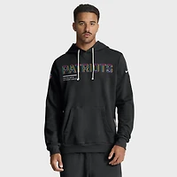 Sweat à capuche Nike noir NFL Crucial Catch Sideline Dri-FIT pour homme, New England Patriots 2025