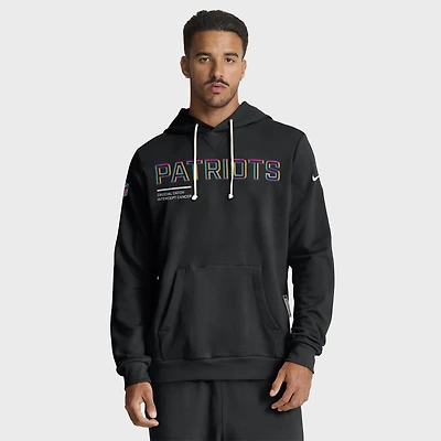 Sweat à capuche Nike noir NFL Crucial Catch Sideline Dri-FIT pour homme, New England Patriots 2025