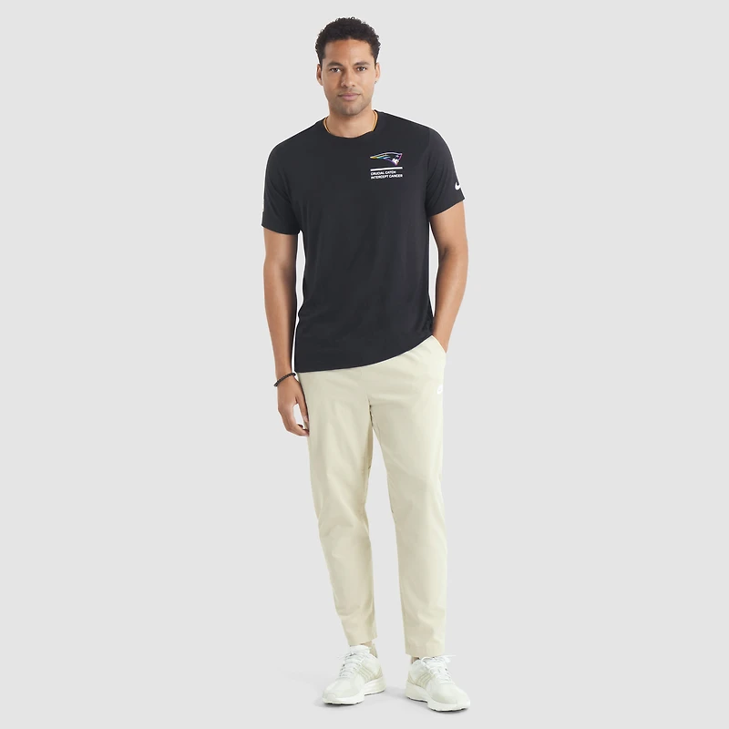 Men's Nike Black New England Patriots 2025 NFL Crucial Catch Tri-Blend Dri-FIT T-Shirt