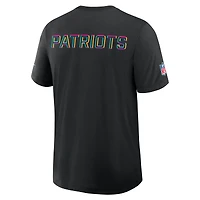 Men's Nike Black New England Patriots 2025 NFL Crucial Catch Tri-Blend Dri-FIT T-Shirt