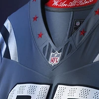 Men's Nike Christian Gonzalez Storm Blue New England Patriots 2025 Rivalries Collection Limited Jersey