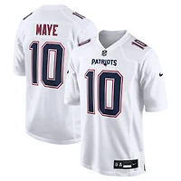 Maillot de match Nike Drake Maye Tundra blanc des New England Patriots pour homme