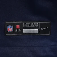 Men's Nike Elijah Ponder  Navy New England Patriots Team Game Jersey