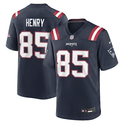 Men's Nike Hunter Henry  Navy New England Patriots Team Game Jersey