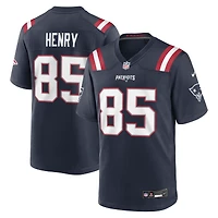 Men's Nike Hunter Henry  Navy New England Patriots Team Game Jersey