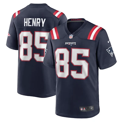 Men's Nike Hunter Henry  Navy New England Patriots Team Game Jersey