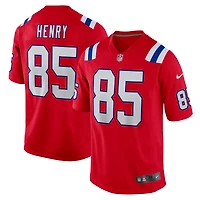 Men's Nike Hunter Henry Red New England Patriots Game Alternate Jersey