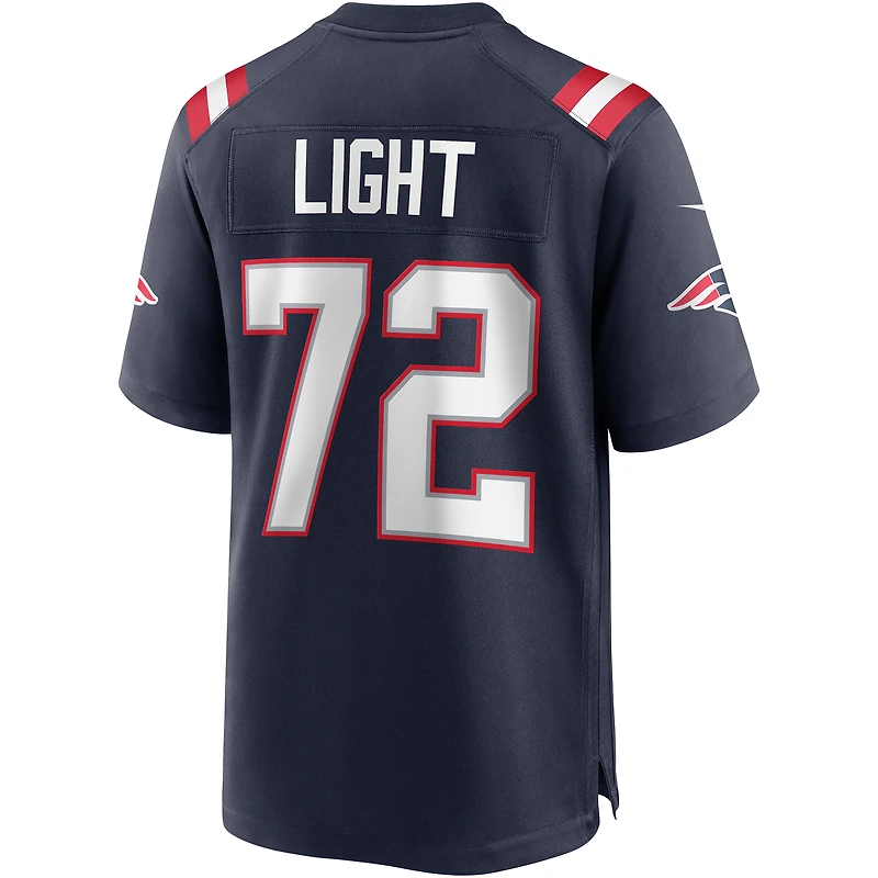 Men's Nike Matt Light Navy New England Patriots Game Retired Player Jersey