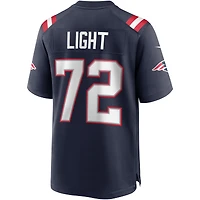 Men's Nike Matt Light Navy New England Patriots Game Retired Player Jersey