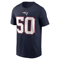Men's Nike Mike Vrabel Navy New England Patriots Retired Name & Number T-Shirt