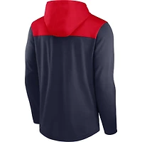 Men's Nike Navy/Red New England Patriots Athletic Lockup Lightweight Hoodie