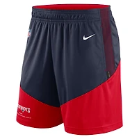 Men's Nike Navy/Red New England Patriots Sideline Primary Lockup Performance Shorts