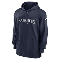 Men's Nike  Navy New England Patriots 2023 Sideline Lightweight Performance Hooded Top
