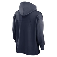 Men's Nike  Navy New England Patriots 2023 Sideline Lightweight Performance Hooded Top