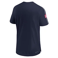 Men's Nike Navy New England Patriots 2024 Sideline Coach UV Performance T-Shirt