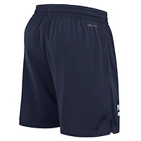 Short en maille Nike bleu marine New England Patriots 2024 Sideline Performance pour homme