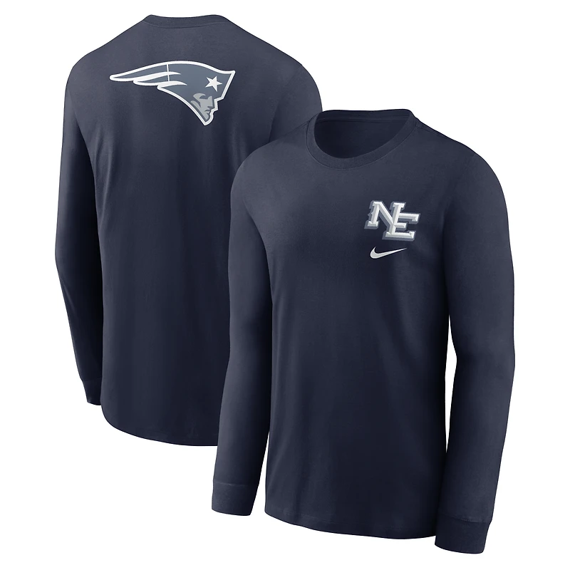 Men's Nike  Navy New England Patriots 2025 Rivalries Collection Long Sleeve T-Shirt