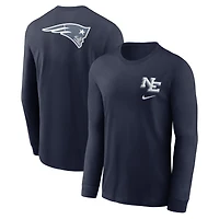 Men's Nike  Navy New England Patriots 2025 Rivalries Collection Long Sleeve T-Shirt