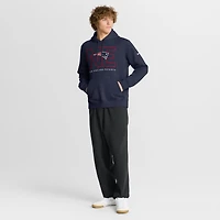 Men's Nike Navy New England Patriots Busted Play Club Fleece Pullover Hoodie
