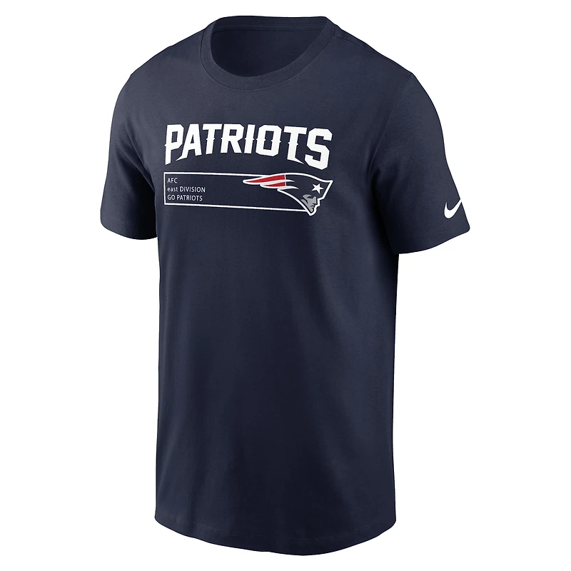 Men's Nike Navy New England Patriots Division Essential T-Shirt