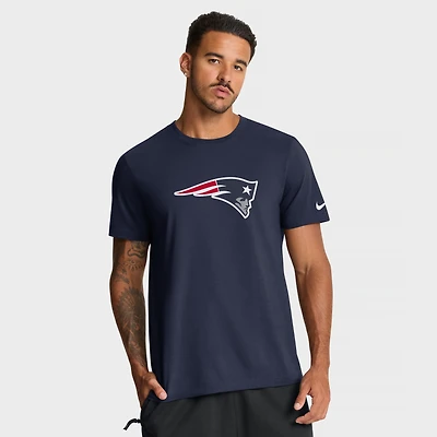 T-shirt Nike pour homme, bleu marine, logo essentiel des New England Patriots