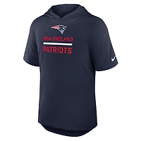 Men's Nike Navy New England Patriots Lockup Tri-Blend Hoodie T-Shirt