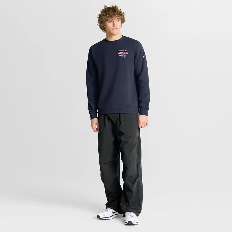 Sweat-shirt en molleton Nike bleu marine New England Patriots Primetime Club pour homme