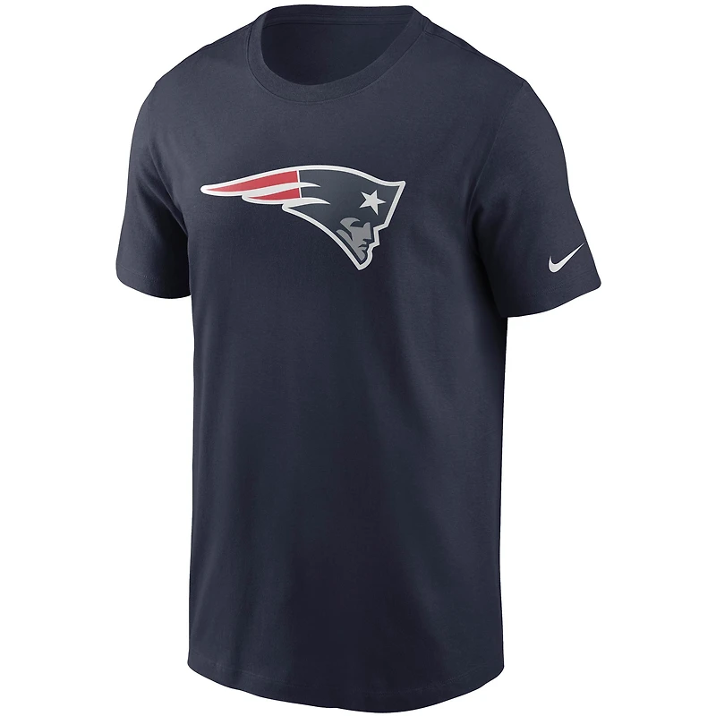 Men's Nike Heather Gray New England Patriots Primetime Logo Essential T-Shirt