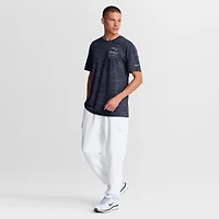 T-shirt Nike pour homme, bleu marine, New England Patriots Sideline Double Covered Dri-FIT Velocity