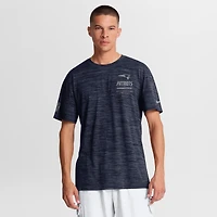 T-shirt Nike pour homme, bleu marine, New England Patriots Sideline Double Covered Dri-FIT Velocity