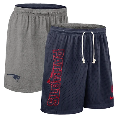 Men's Nike Navy New England Patriots Sideline Reversible Dri-FIT Shorts