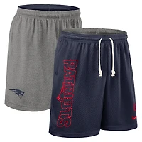 Men's Nike Navy New England Patriots Sideline Reversible Dri-FIT Shorts