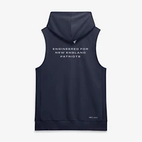Men's Nike Navy New England Patriots Sideline Standard Issue Dri-FIT Sleeveless Hoodie