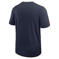 Men's Nike Navy New England Patriots Sideline UV Dri-Fit Coach Shirt