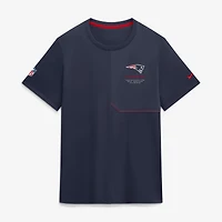 Men's Nike  Navy New England Patriots Sideline UV Dri-FIT Coaches Shirt